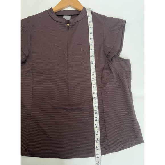 CALIA By Carrie Renew Texture Cap Sleeve Zip  Women's Top XL  Athleisure Golf - Picture 7 of 7